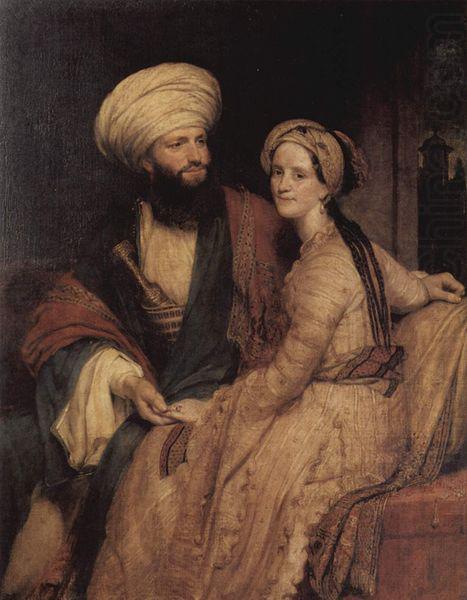 Henry William Pickersgill Portrat des James Silk Buckingham und seiner Frau china oil painting image